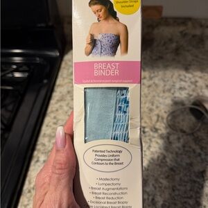 Blue Breast Binder with Pattern